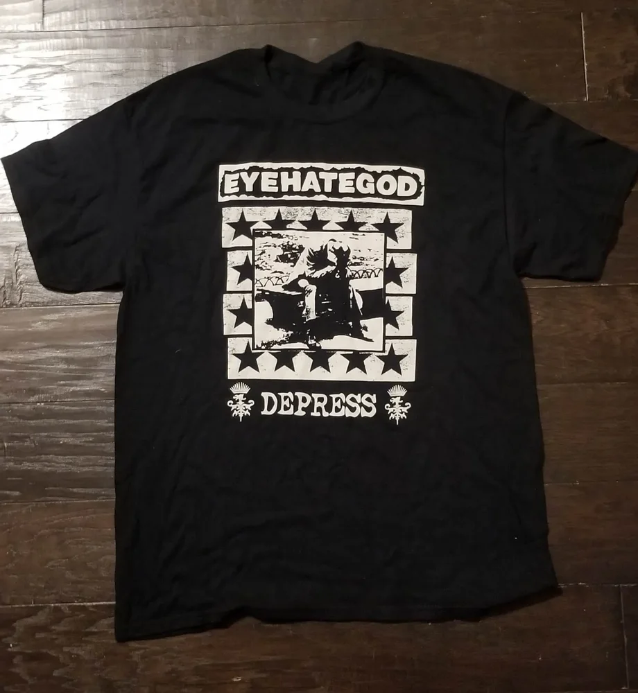 Eyehategod-قميص قطني مطبوع ، بأكمام قصيرة ، أسود ، بجميع المقاسات ، هدية ، AH1185