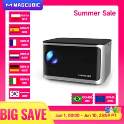 Proyector inteligente Magcubic Android 11 4K 580ANSI 1920*1080P Full HD Wifi6 BT5.0 Allwinner H713 Control de voz cine en casa