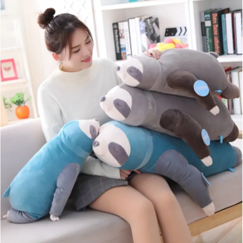 65CM Soft Simulation Sloth Toy Plush Sloths Soft Toy Animals Plushie Doll Pillow for Kids Birthday Gift