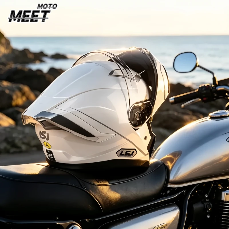 lsj-dot-approved-abs-modular-flip‑up-motorcycle-helmet-adult-all‑season-street-touring-safety-helmet-multi‑color