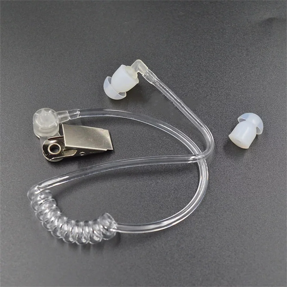 Headphones With Microphone Transparent Color Wide Compatibility Not Easy To Telescopic Coil Durable Headphone Accessories