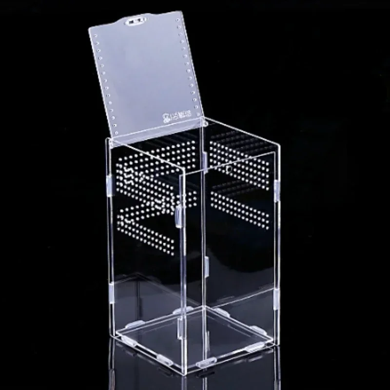 

Reptile Acrylic Transparent Terrarium Habitat Breeding Box Reptiles Cage Nano Arboreal Tarantula Enclosure Bearded Dragon