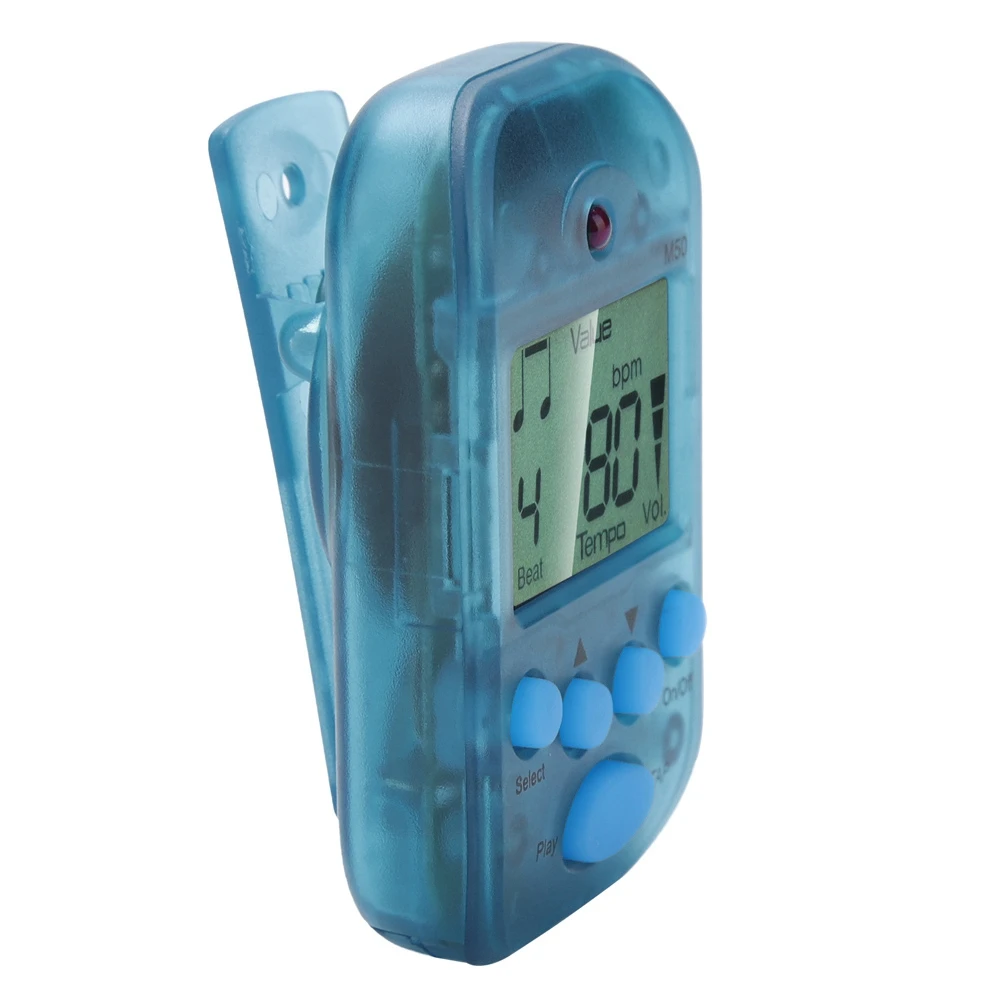 Meideal Mini LCD Digital M50 Metronome Beat Tempo Guitar Music Accessory with Battery