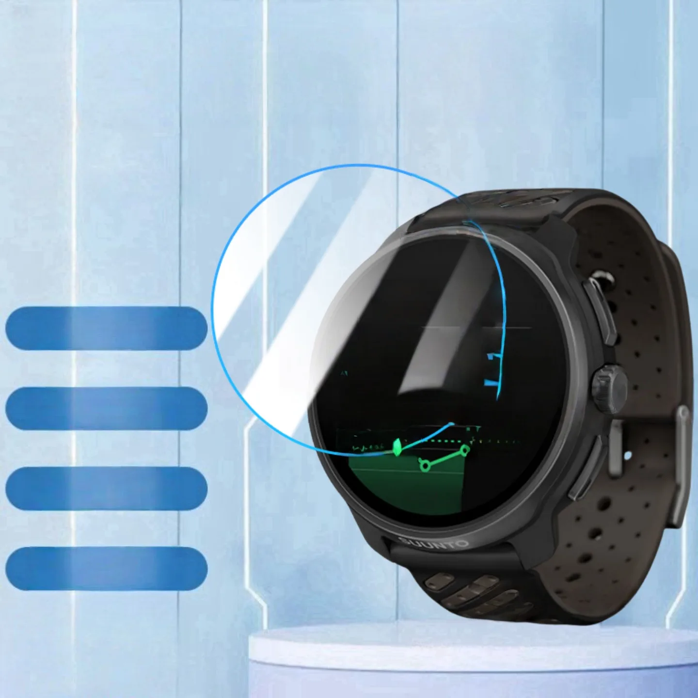 لـ SUUNTO RACE 2 واقي هيدروجيل ناعم من مادة TPU، شفاف عالي الدقة، مضاد للخدش، خالي من الفقاعات، رفيع للغاية، شاشة ساعة من الحافة إلى الحافة G