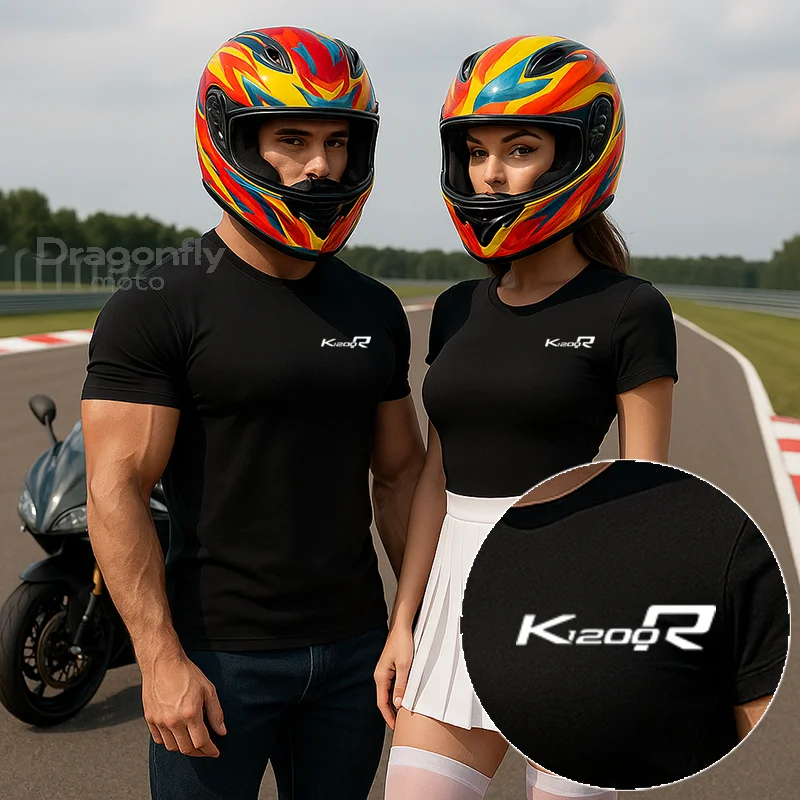 

K1200R Logo Motorcycles T Shirts Fashion Men Summer Short Sleeve Cotton Bultaco Man Tshirt For BMW K1200R K1200S K 1200 R K 1200