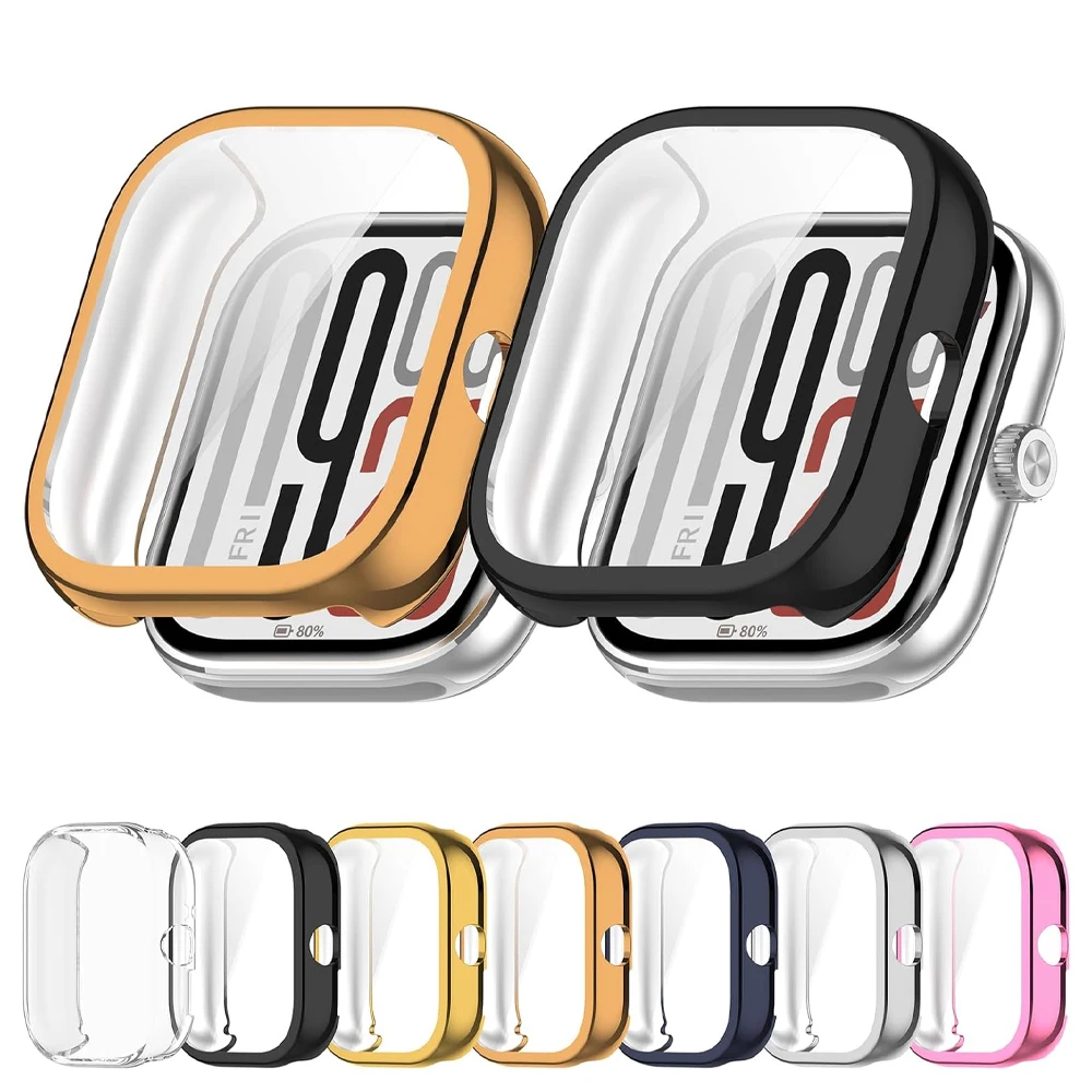 Displayschutzfolie für Xiaomi Redmi Watch 4/5 Active Case Rundum-TPU-Stoßstangen-Schutzhülle Redmi Watch 4-Gehäusezubehör