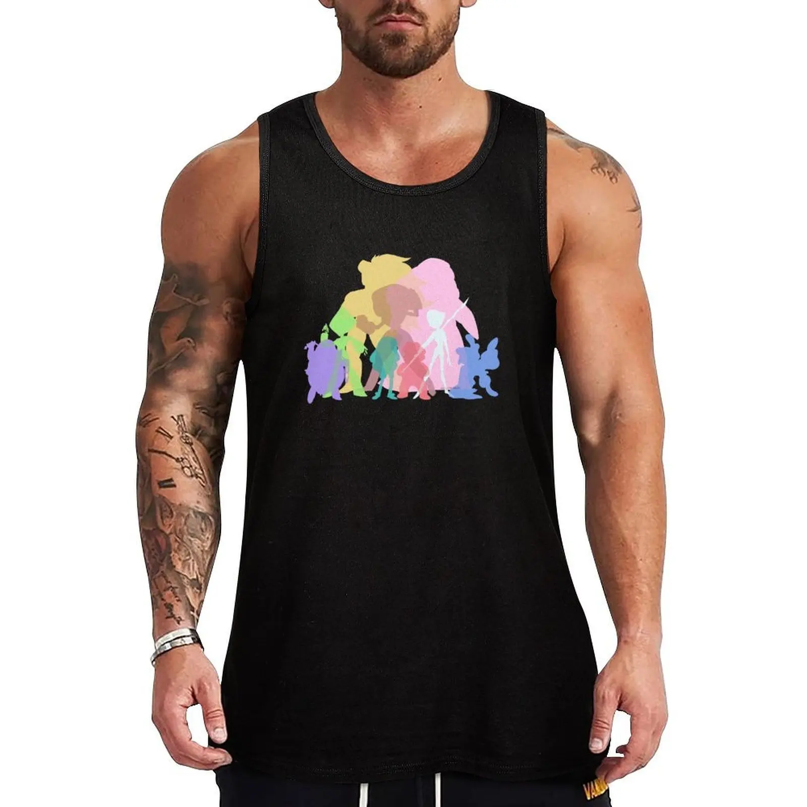 

Gems Colors Tank Top Men's fitness t-shirt T-shirts men Sleeveless top