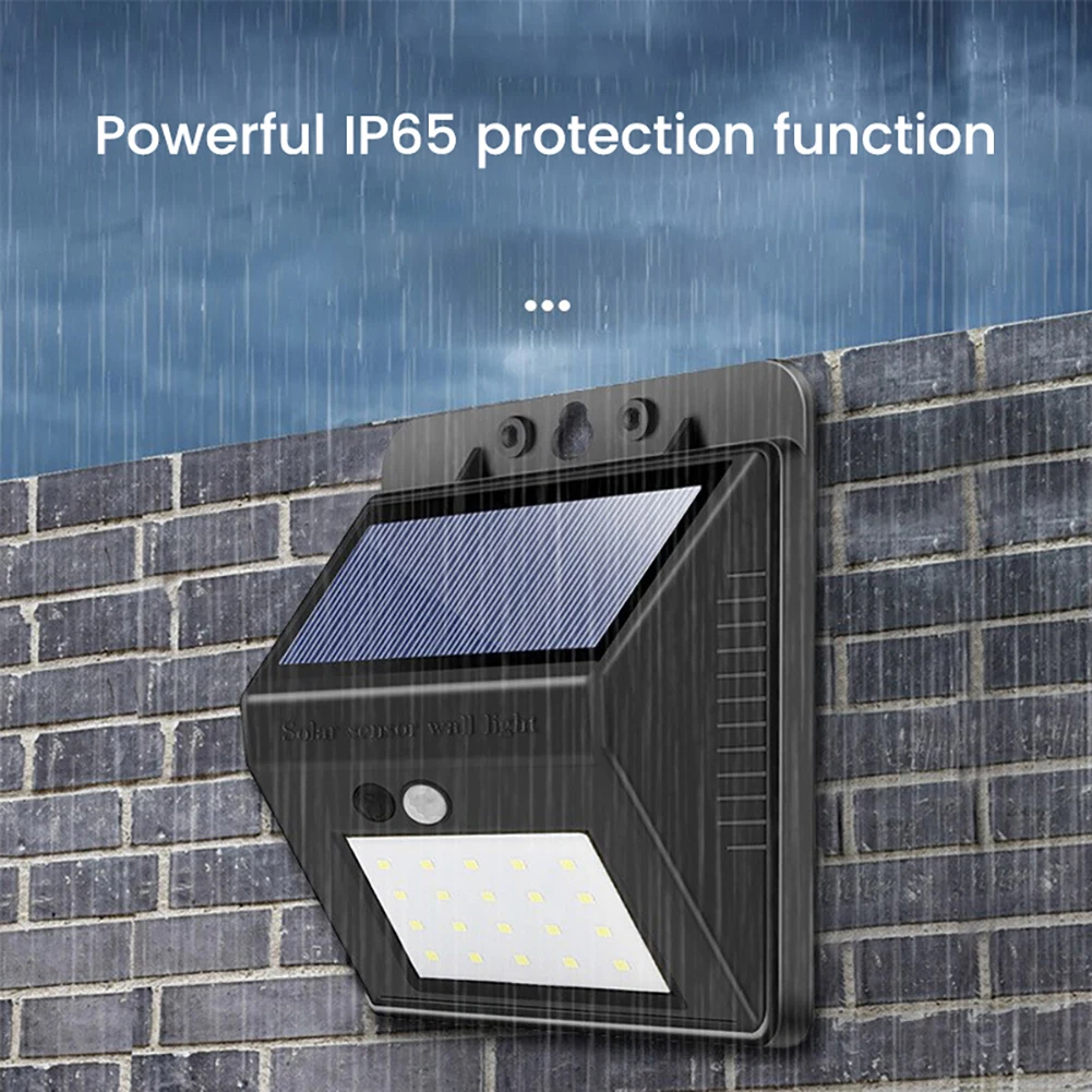 Solar Security Lights Outdoor Wireless Motion Sensor Lights IP65 Waterproof Security Lights 3 Modes Ultra-Bright LED Wall Lights