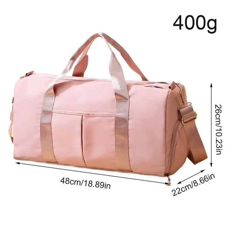 Gym Shoulder Bag Waterproof Fitness Bags For Travel Portable Tote Bag With Shoulder Strap Multifunctional Sports Bags For Wet Dr