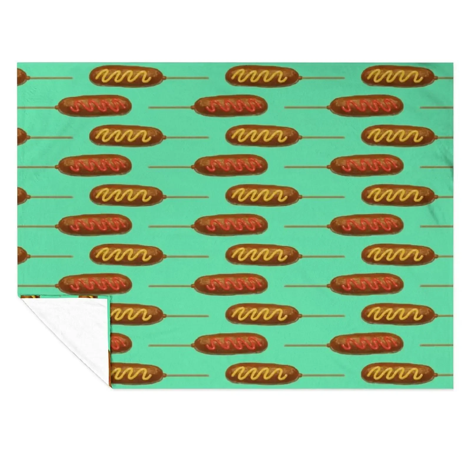 

Corn Dogs Throw Blanket wednesday Comforter Weighted Sleeping Bag Blankets