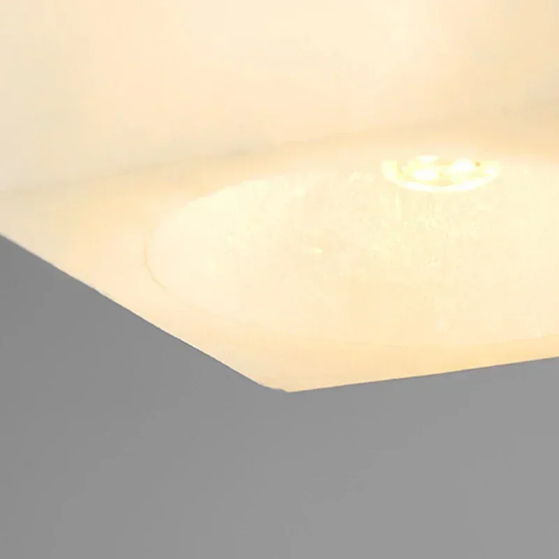 

Golden Imitation Marble Pendant Lamp Luxury Dining Table Hanging Light Home Decor Hotel Bedside Chandelier