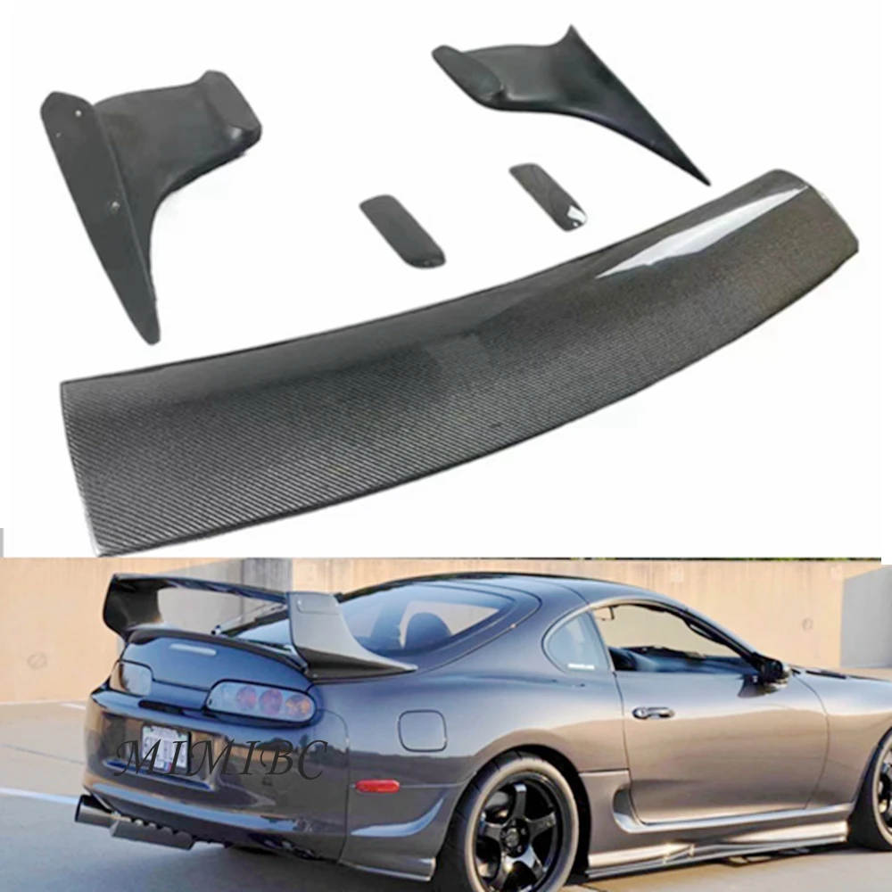 

For Toyota Supra MK4 TRD Style Spoiler JZA80 Rear Wing Trunk Spoiler Carbon Fiber Blade 1993-2002