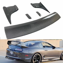 For Toyota Supra MK4 TRD Style Spoiler JZA80 Rear Wing Trunk Spoiler Carbon Fiber Blade 1993-2002