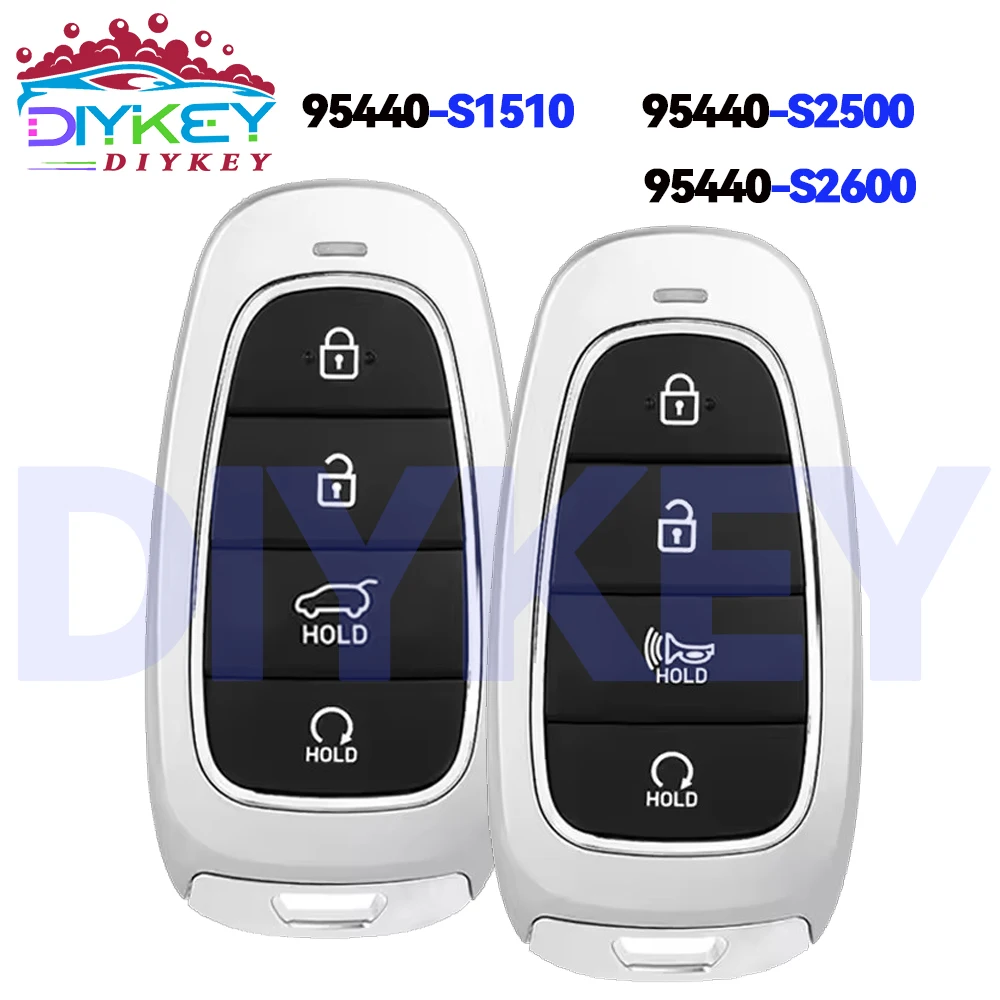 

DIYKEY 95440-S2600 TQ8-FOB-4F26 для Hyundai Santa Fe 2020 2021 2022 2023 Smart 433 МГц 95440-S1510 95440-S2500 дистанционный брелок