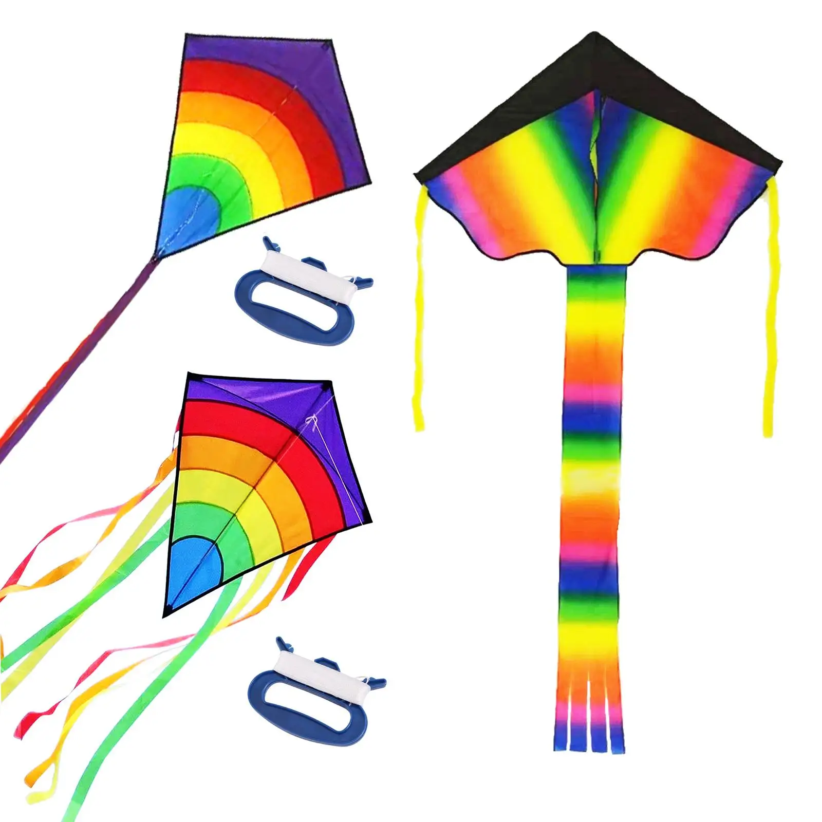 Kites de una sola línea con cola larga de 6,56 pies y línea de vuelo de 328 pies para viaje en la playa