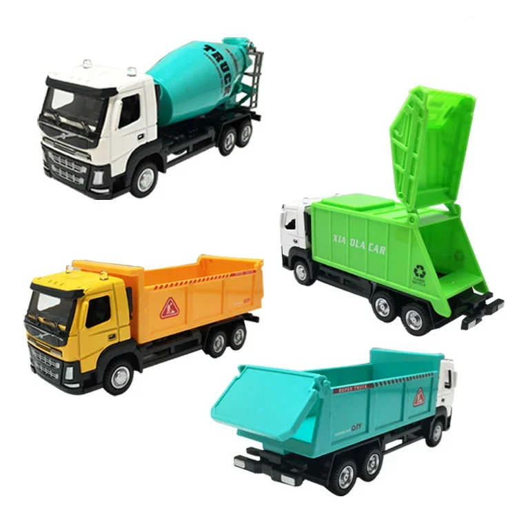 Giocattolo del modello dell'autocarro con cassone ribaltabile del camion della città del camion del miscelatore pressofuso in lega 1/50