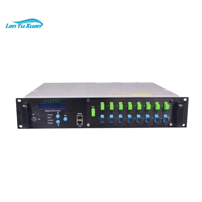 

PON EDFA 1550nm 8 Port 23dBm Optical Amplifier WDM EDFA