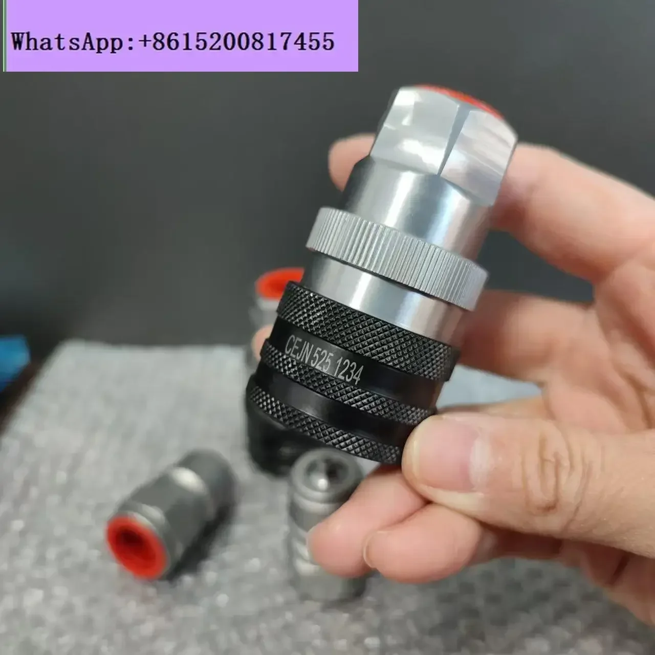 

5251234 Hydraulic quick connector with pressure relief valve PTK TEMA Zhonglian sanitation truck accessories