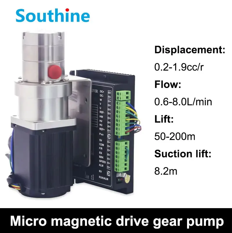 

Мини-шестеренный насос с магнитным приводом, высокая вязкость, высокое давление, высокая температура, кислото- и щелочь, жидкостный насос