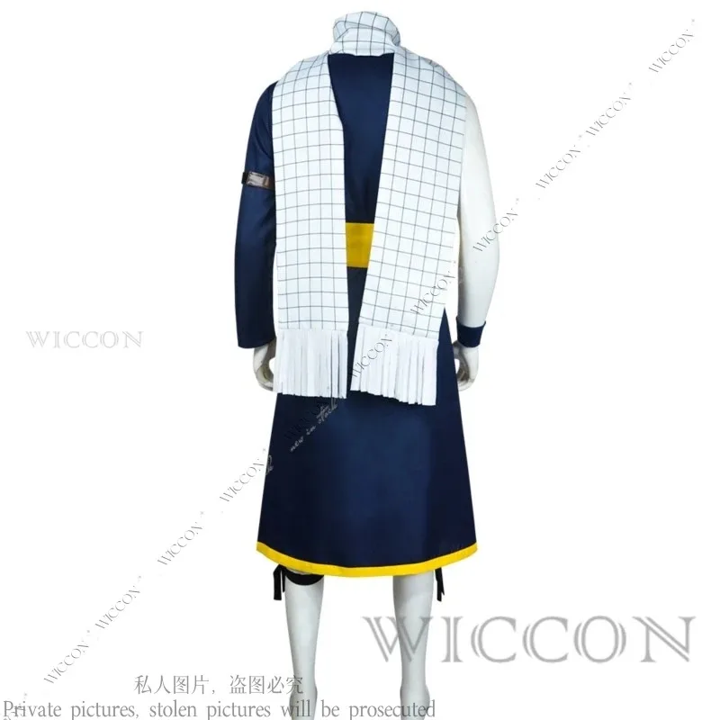 CyNatsu Dragneel Anime FAIRY Cos Man TAIL 코스프레 의상 가발 문신 스티커 성인 남성 역할 놀이 유니섹스 할로윈 불의 용