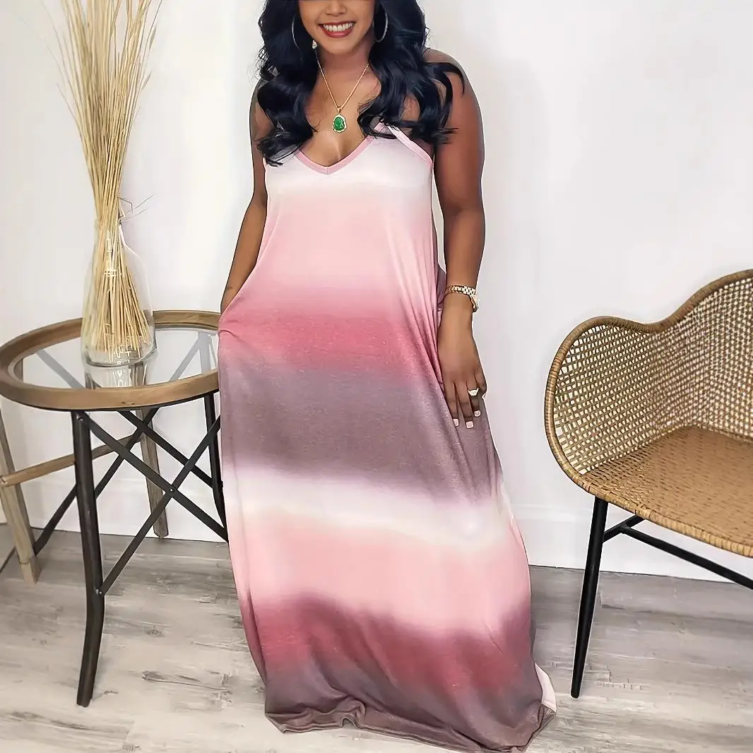 

Женская длинная юбка большого размера с сухим цветным принтом на подтяжках X-Sle из полиэфирного волокна, уличная деловая длинная юбка с боковой Zi...