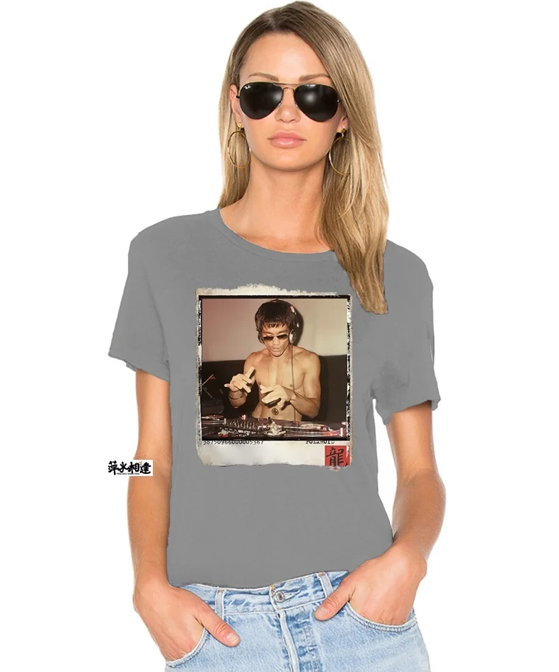 ularop カンフー ブルース ドージェット オルトスヴェ コットン ティルト レディース ファイオン カジュアル オルト スヴェ ティー 快適なコットン トップ