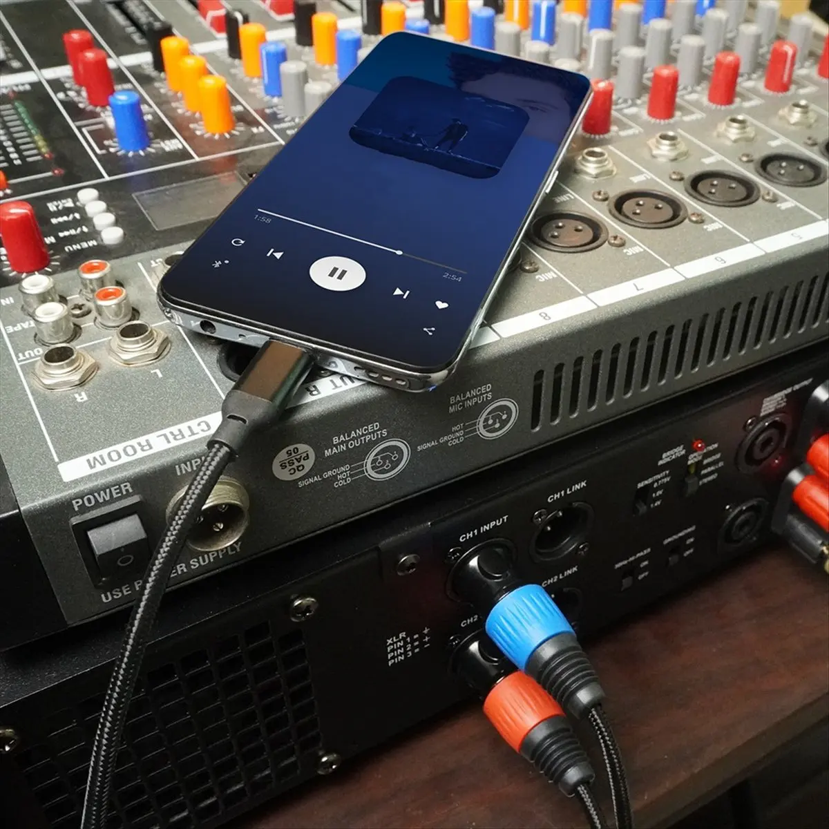AAAE Type C to Dual XLR Male Aux Audio Cable USB C to Dual XLR Audio Cable Type C to XLR Male Output Stereo Cord 100cm