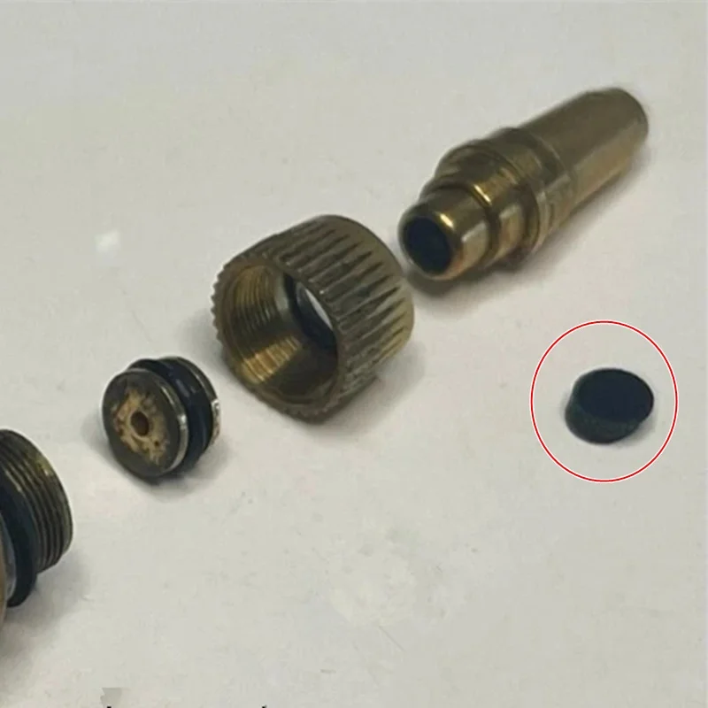 10pcs/Lot Anti Gas Leak Rubber Bottom Solid Black Plug Gaskets Fit For Cartier Lighter Gas Release Valve Leak Repair Rubber Part
