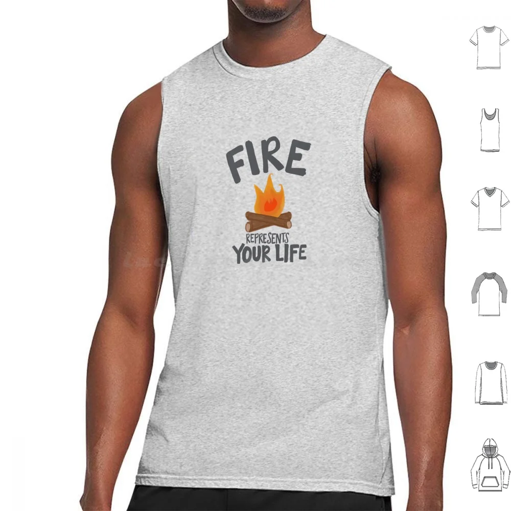 Le feu représente votre vie (survivant) débardeurs imprimé coton survivant Cbs Jeff Probst réalité Tv Cbs survivant