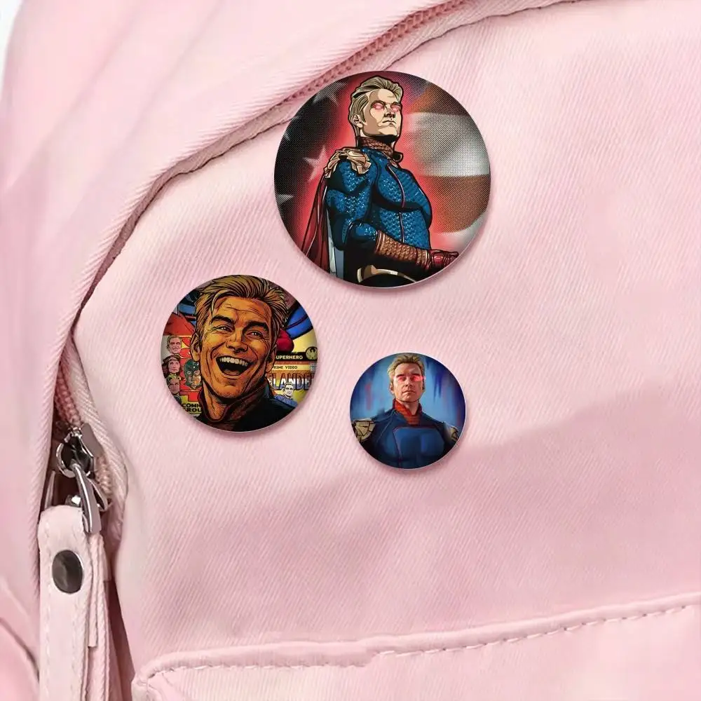 T-The h-Homelander The Boys 25 32 44 58 75mm Badges Personalized Round Brooches Pins Accessory