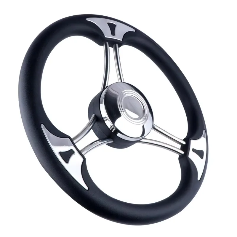

Marine Grade Foam Stainless Steel 304 Steering Wheel Grip Booster Ball Rudder Hardware Accessories 13 Inch