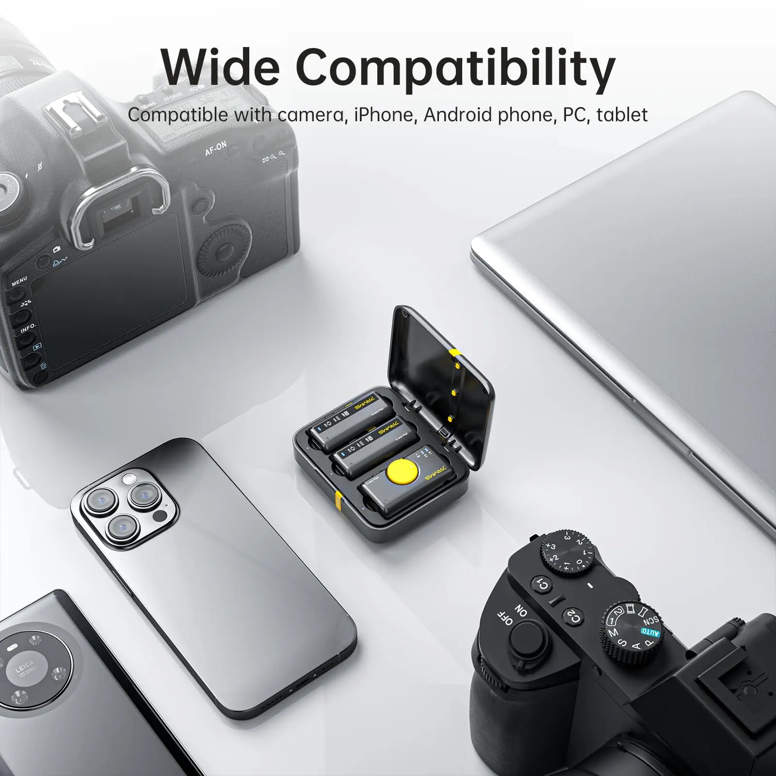 7Ryms iRay DW10 Mini Multi-functional Wireless Microphone with four color versions,pure sound quality for smartphones