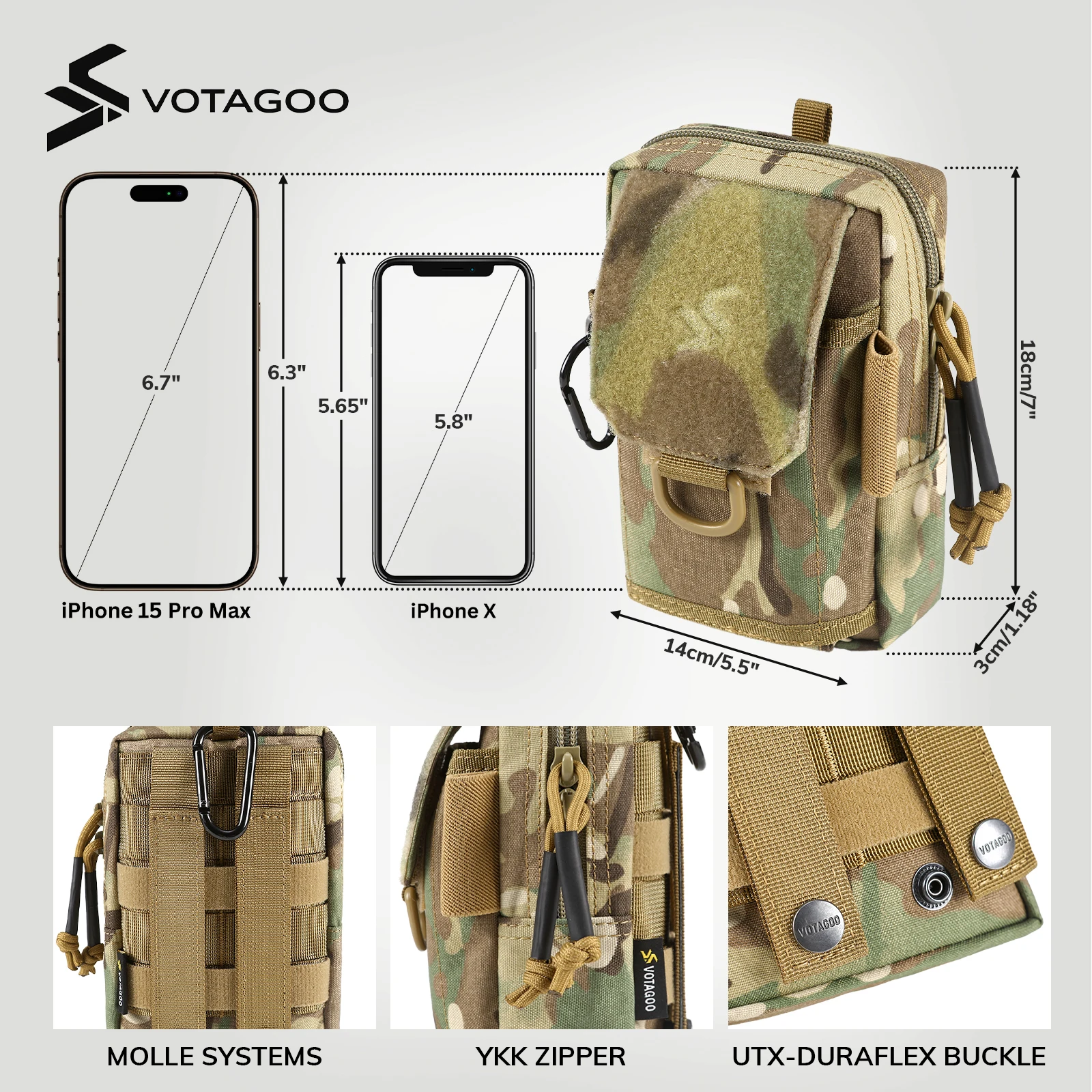 VOTAGOO 전술 EDC 파우치 몰리 액세서리 남성용 - Men Accessories Gadgets 리뷰 및 가격