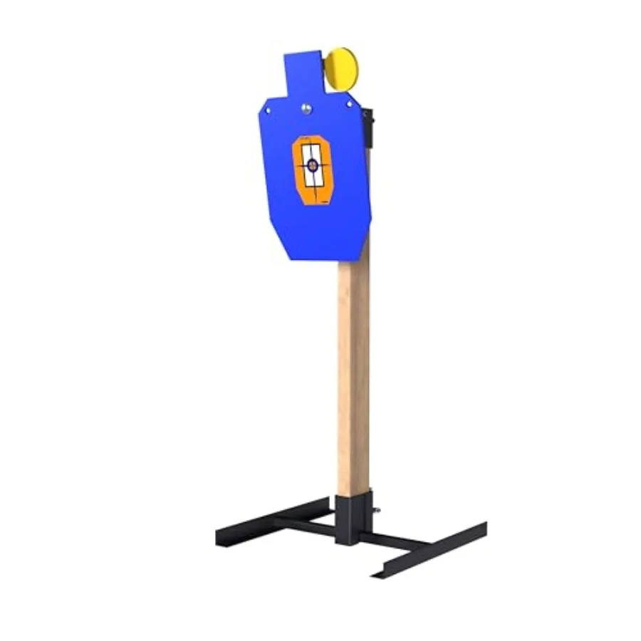 System stojaków na cel z stali AR500 o grubości 3/8 cala do treningu strzeleckiego z reaktywnymi celami i celami typu hostage o wymiarach 12'' x 20'' oraz Dura