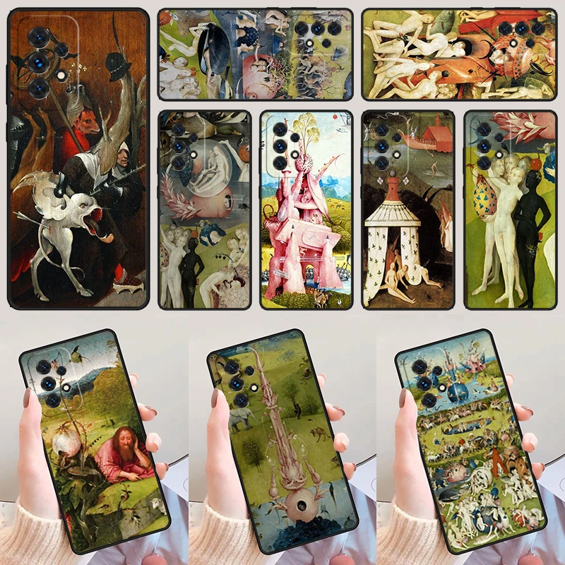 Hieronymus Bosch Art For Samsung Galaxy A52 A72 A73 A20e A21S A50 A70 A11 A12 A42 A31 A40 A51 A71 A32 A80 A91 Phone Case