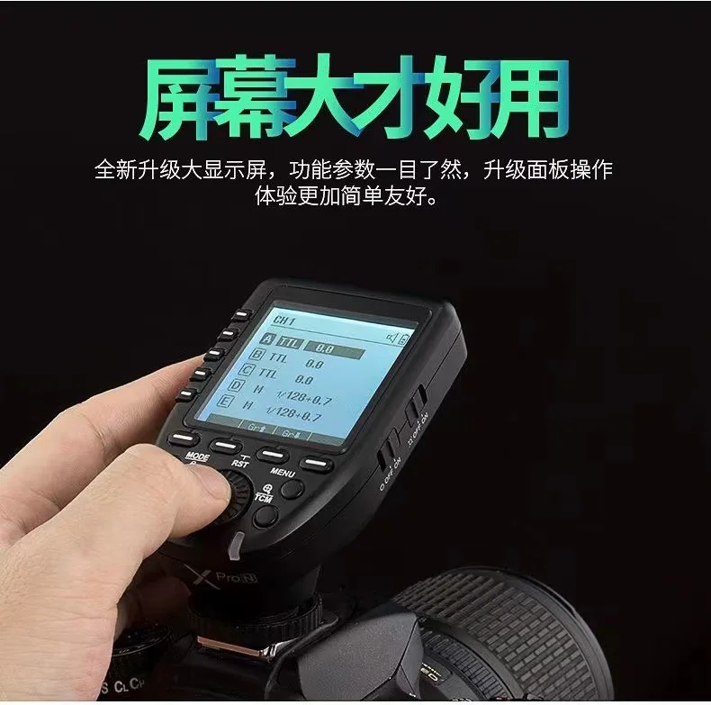 Second generation wireless trigger transmitter trigger