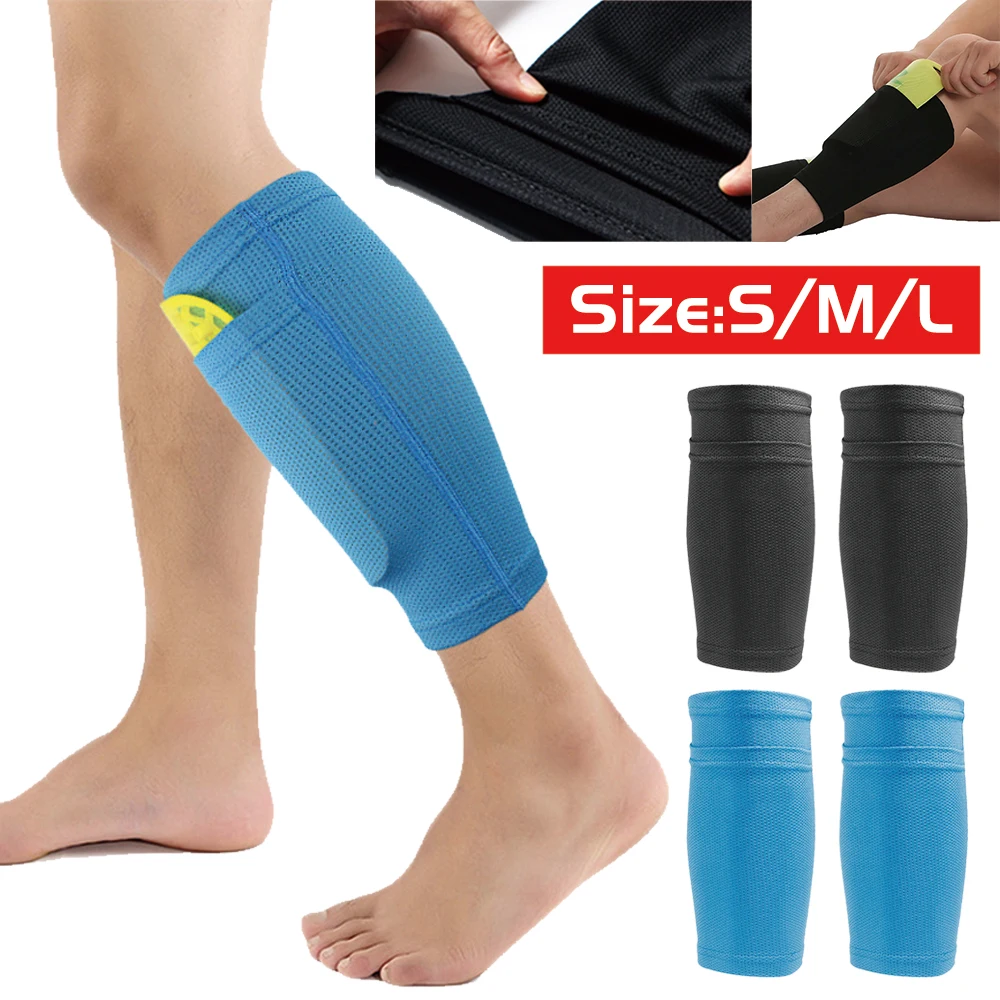 Soccer Shin Pads Sleeves for Kids and Adults