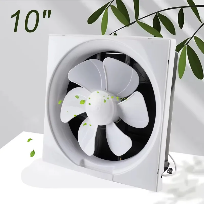 

220V 40W ABS Wall-mounted 10-inch Two-way Kitchen Ventilation Air Exhaust Fan without Mesh Cover