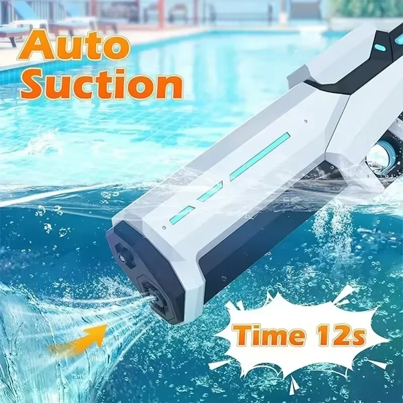 Electric continuous water gun for children\'s toys, automatic water absorption, strong water spray, high-pressure water spray gun