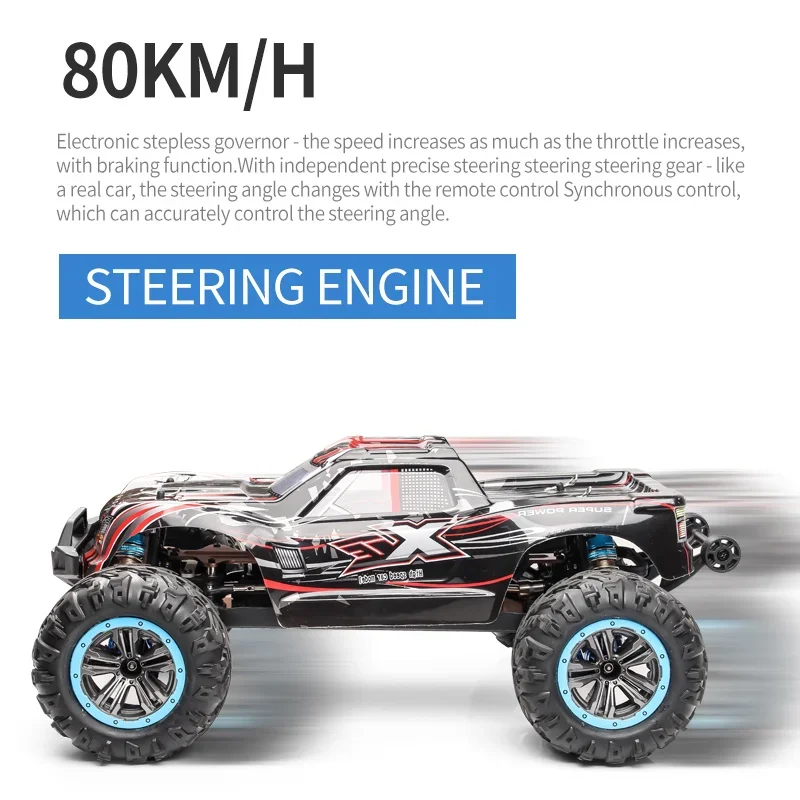 1: 10 All Metal Remote Control Car F21a, Brushless Speed 80 Km/h, Four-wheel Drive Off-road High-speed Children\'s Drift Toy Gift