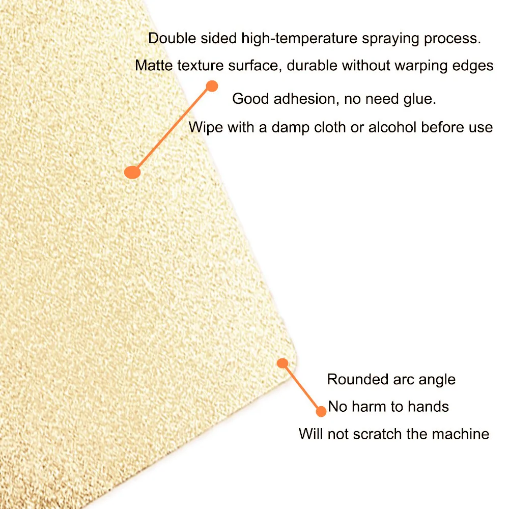 For Bambu lab X1C P1P P1S A1 X1 Build Plate Smooth Textured PEI Sheet Double Side PEO PET Sheet for Bambu Lab X1 Carbon Heat Bed