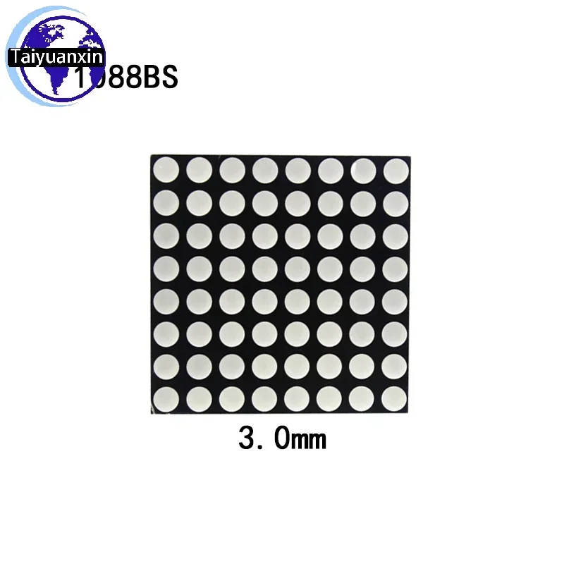 5 sztuk 1.9MM/3MM/3.75MM 8X8 8*8 czerwona dioda Led Dot wyświetlacz matrycy wspólna anoda/wspólna katoda 788BS 1088AS 1088BS 1588BS 2088BS