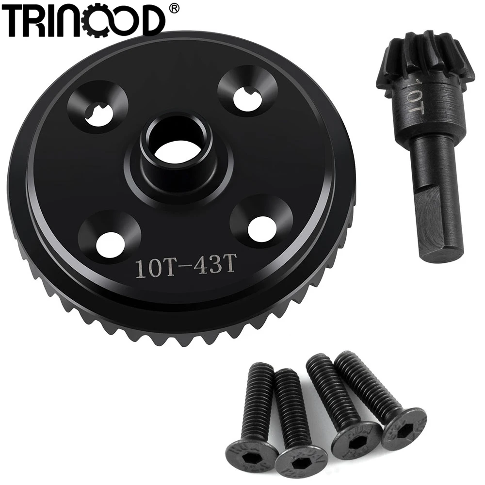 

TRINOOD Steel Gearbox Transmission Gears 43T 10T for 1/8 A-RRMA KRATON EXB RC Buggy Upgrade Parts
