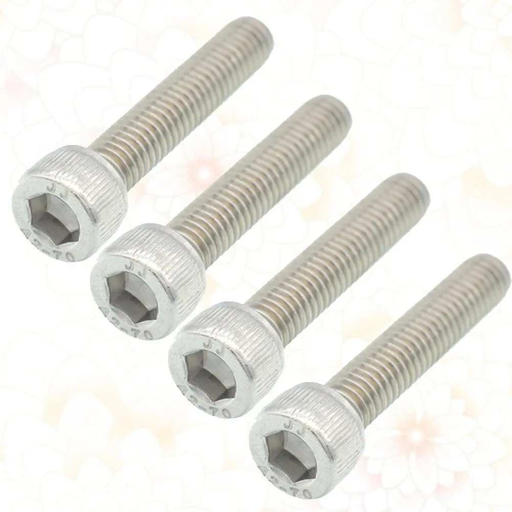 4 قطعة برغي سماعة الرأس للدراجة من الفولاذ المقاوم للصدأ مقاومة قوية للضغط على الطرق الجبلية ملحقات تروس ثابتة برغي سماعة الرأس #3