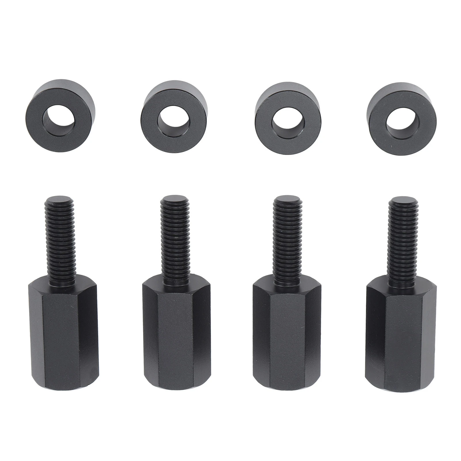 4Pcs Seat Lift Mount Kits 2 Inch Black Reliable Rugged UTV Seat Riser Replacement for Can‑Am Maverick X3 All Years