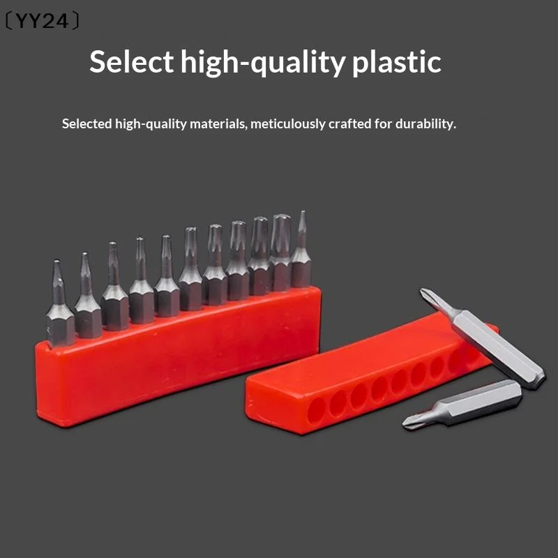 1Pcs 4-32 Hole 1/4 Holder Screwdriver Storage Box Hex Shank Screwdriver Plastic Screwdriver Storage Screwdriver Bit Holder〔YY24〕