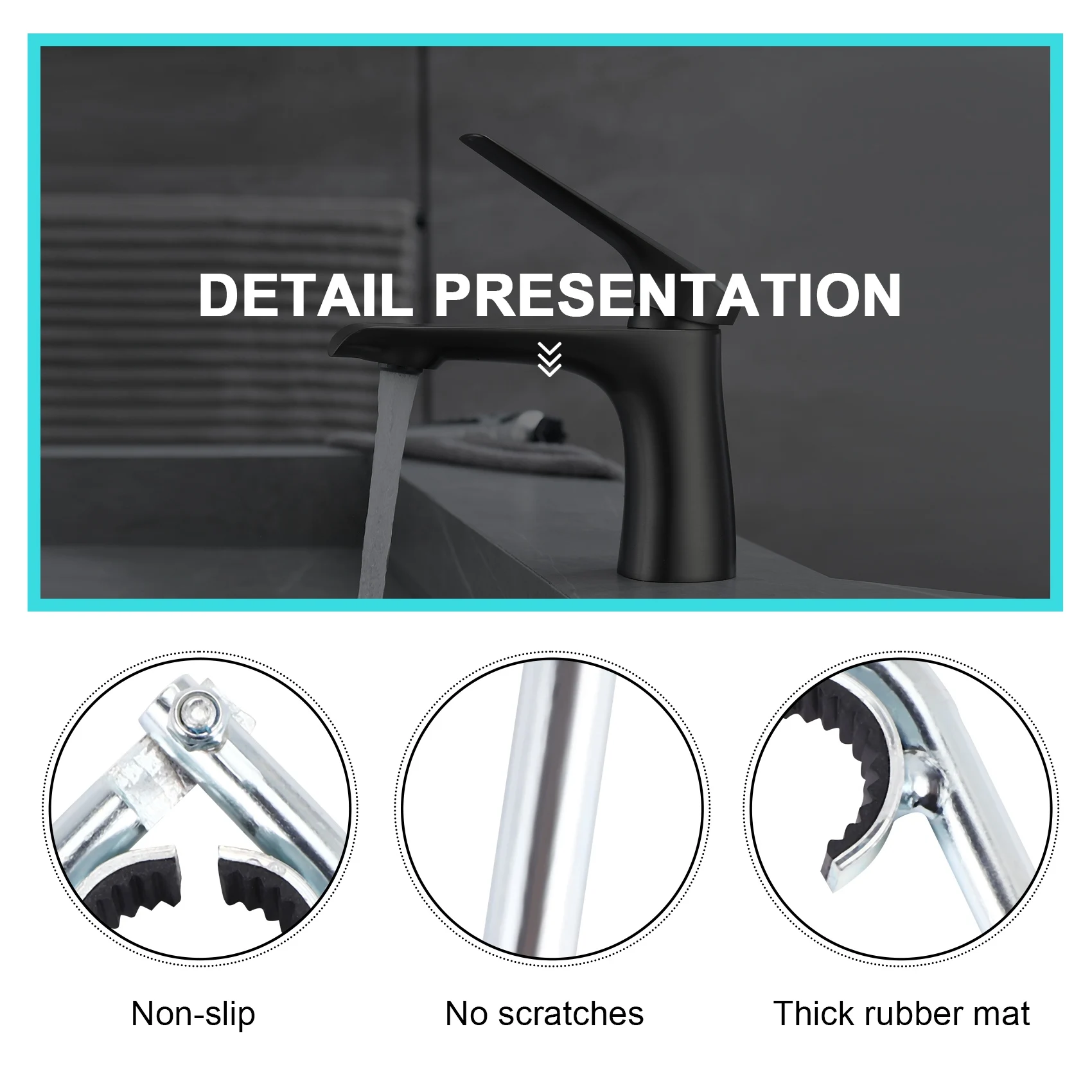 N37R_6N Faucet Aerator Wrench Multifunctional Water Pipe Wrench