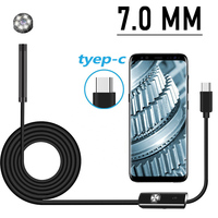 5.5/7.0 MM Endoscope Camera IP67 Waterproof 6 LEDs Adjustable USB Android Flexible Inspection Borescope Cameras for Phone