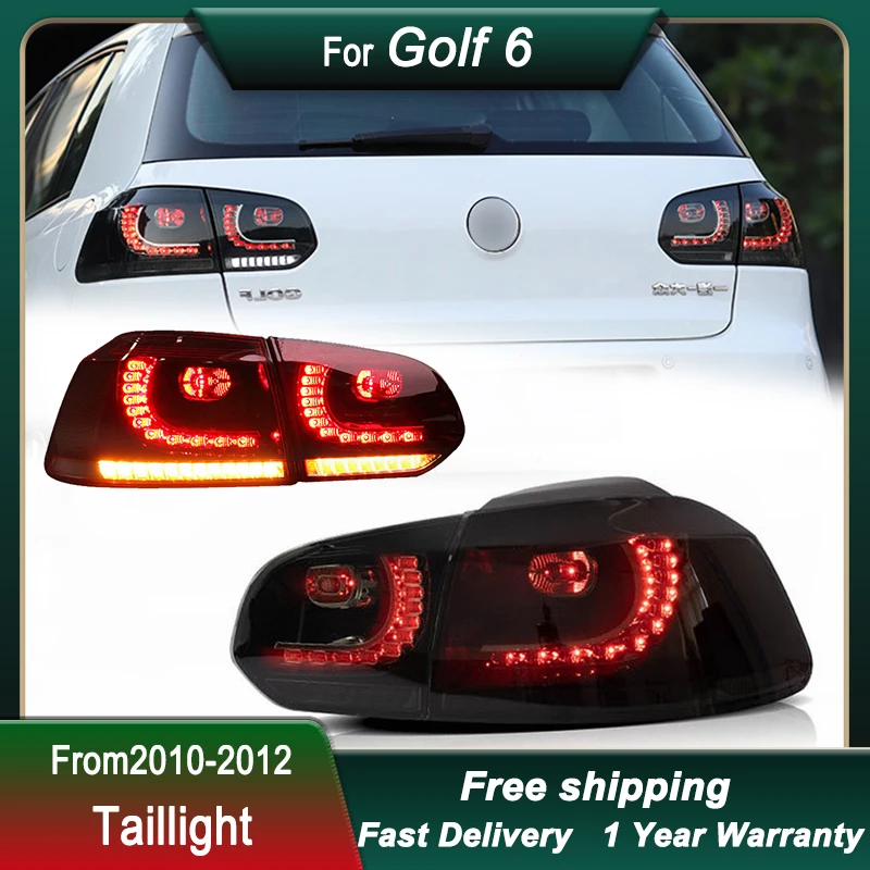 

Car Led Tail Lights For VW GOLF 6 MK6 2010-2012 R20 style full LED Brake Reverse Dynamic Signal Light Light Tail Lamp Assembly