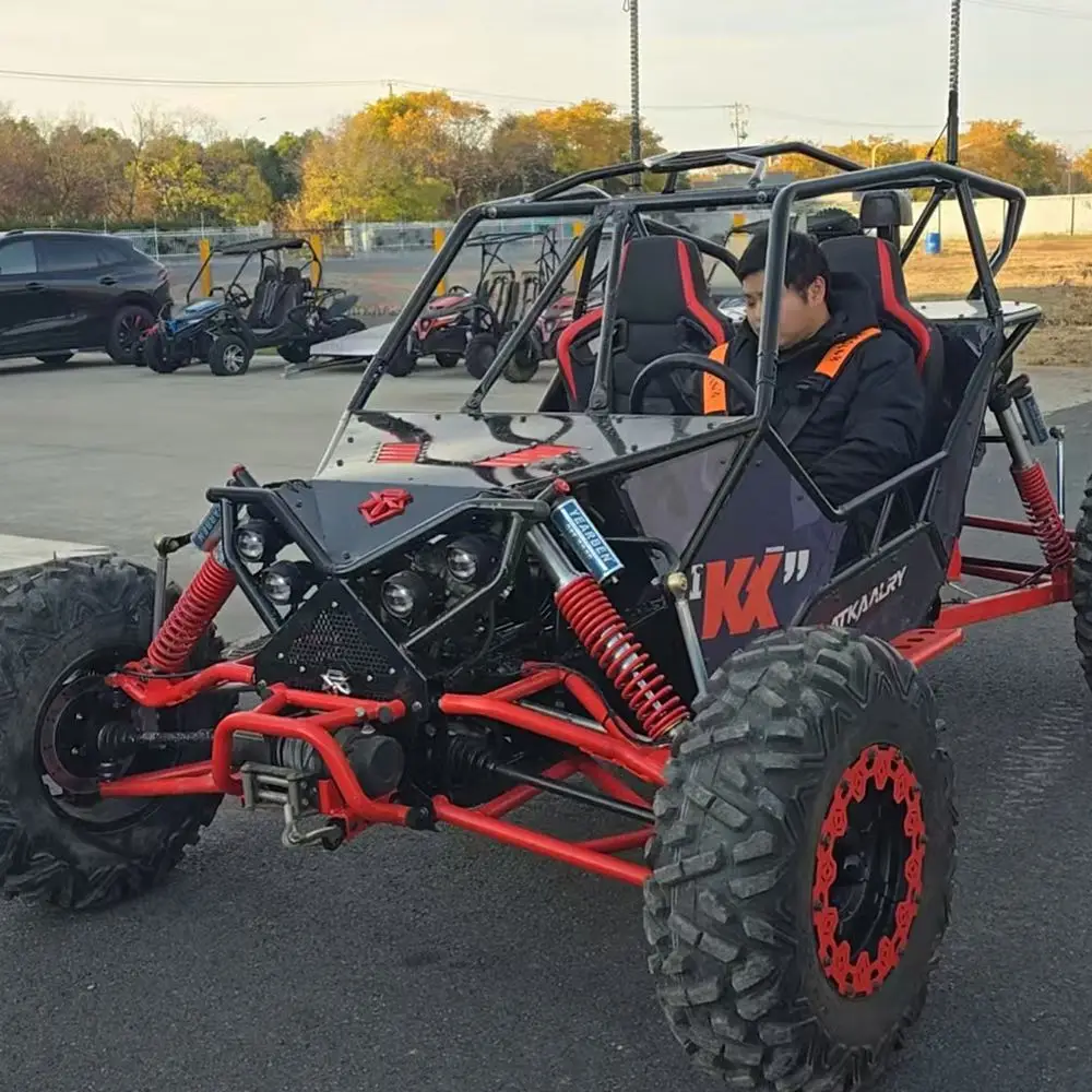 4x4 All Terrain Gas Pedal Go Kart, Dual A-ARM Suspension Power Component Max 100KM/H For Extreme Off-Road Control